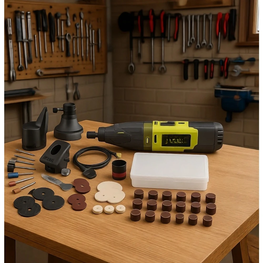 

Набор беспроводных роторных инструментов 12В с аксессуарами для точных работ и DIY-проектов