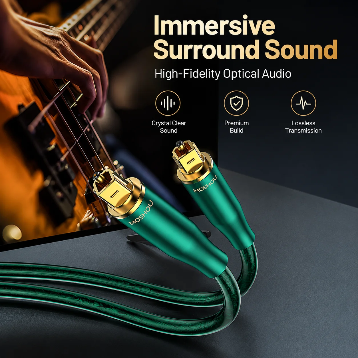 Optical Audio Cable Fiber Opti - Home Cinema Of Soundbar recension och pris