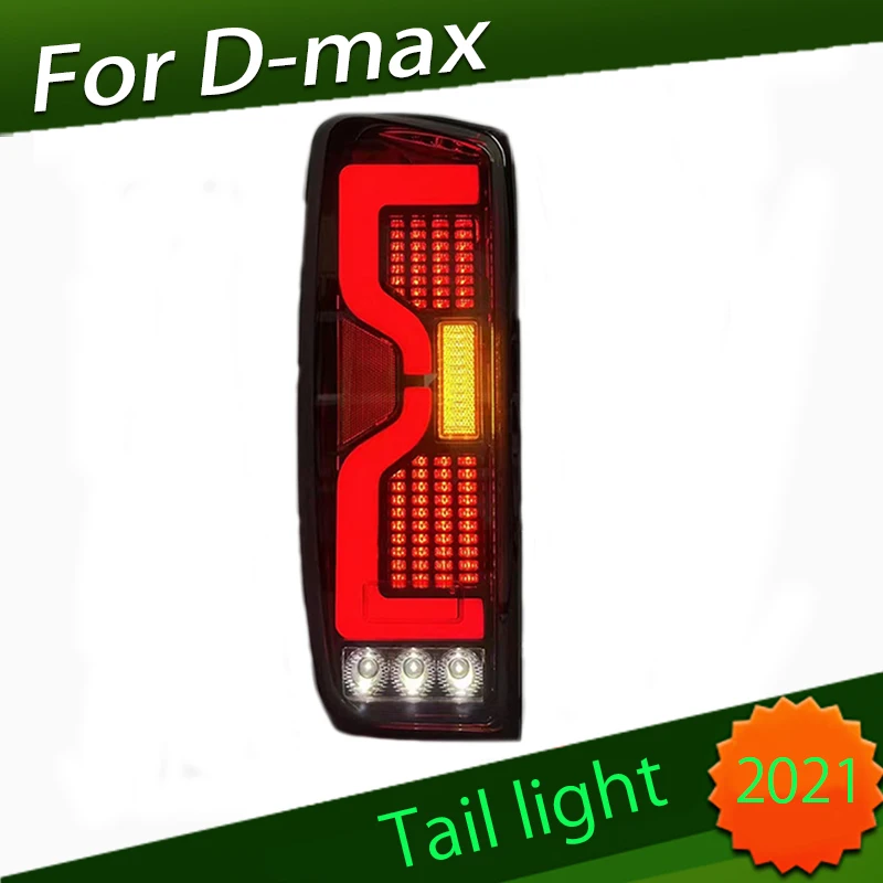 Car Exterior LED Tail Lamp With Turn Signal Brake Light Reversing Light For 2021 Isuzu D-max Rear Lamps Assembly