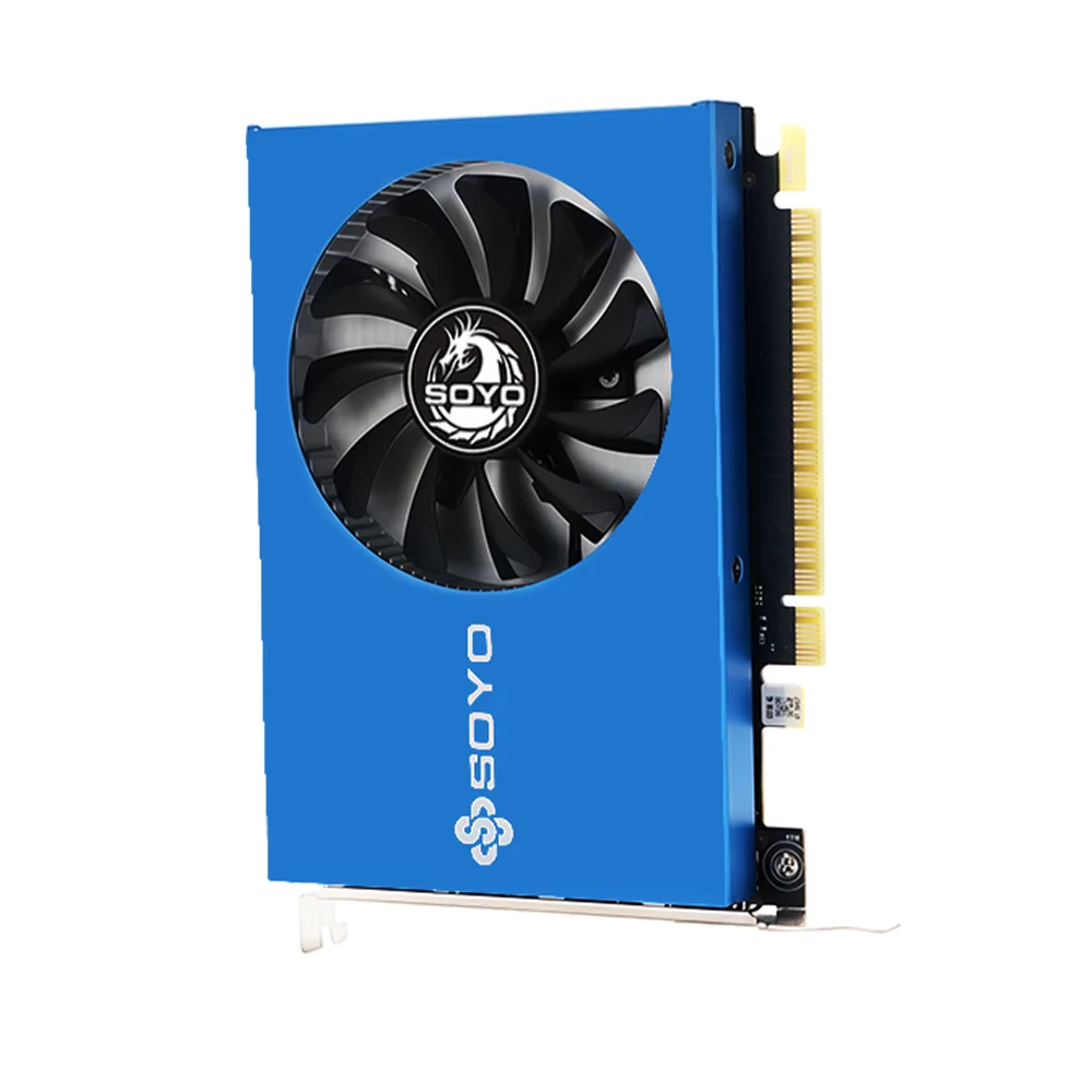SOYO NVIDIA GeForce GT 730 4GB DDR3 64Bit Graphics Card PCIe2.0x8 HDMI PC Gaming Video Card 28NM single fan Desktop Computer com view 4