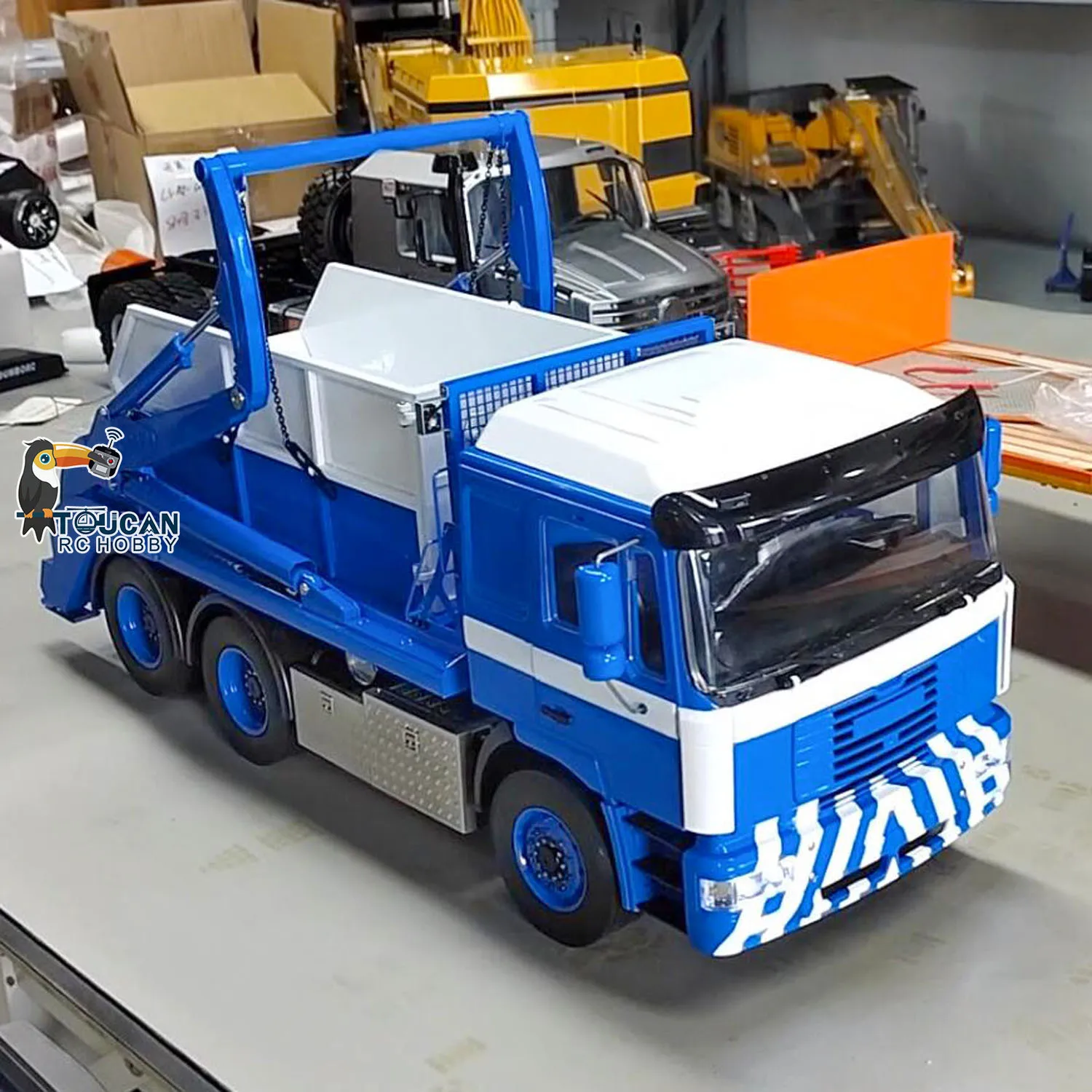 1/14 Metal RC Hydraulic Skip Loader VL18U F2000 PL18EV Lite Swing Arm Remote Control Truck Vehicle Dump Truck Boys Toys