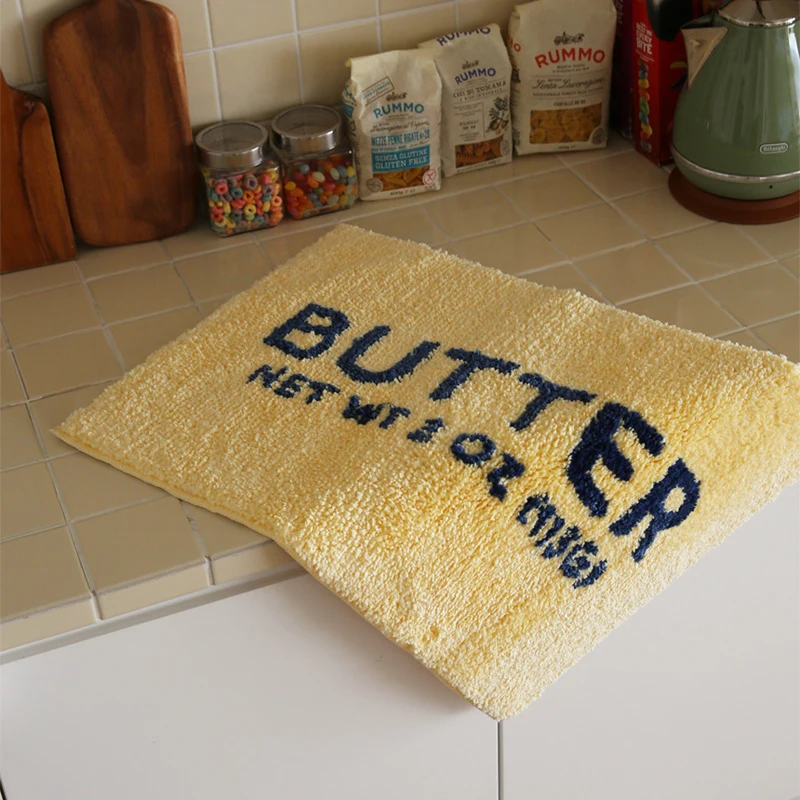 Butter Carpet Toast Tufted Carpet Mat Soft Plush Thick Tuftting Living Room Coffee Table Anti-slip Floor Mats Bedside Feet Mat