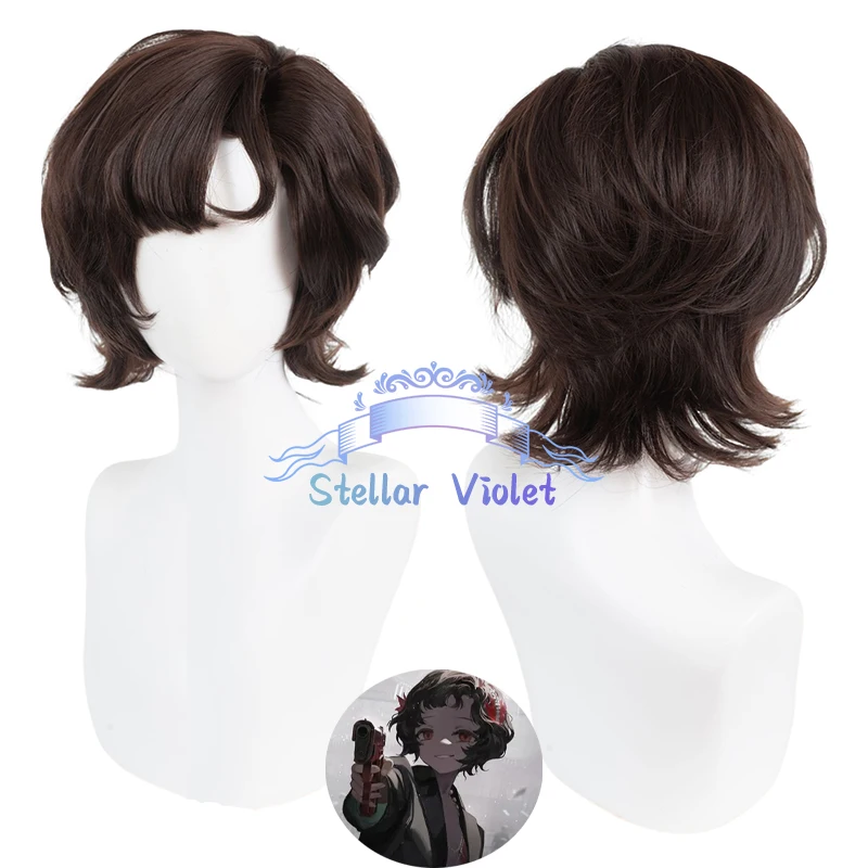 Game Time To Hunt 1999 Wig Schneider Cosplay Wigs Cosplay Costumes 35CM Brown Reverse 1999 Schneider Synthetic Wigs Halloween
