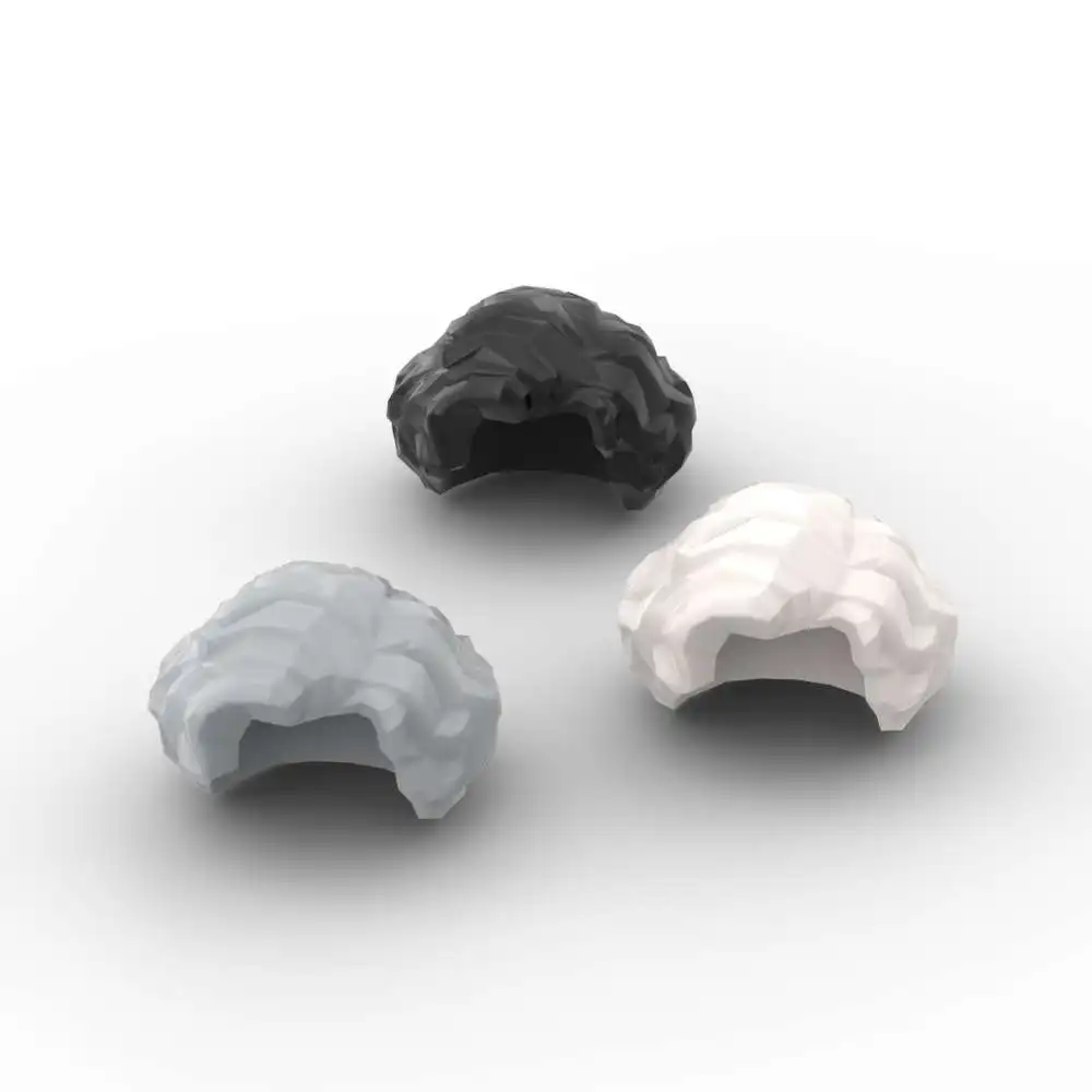 MOC 10 個 11256 髪女性ショートウェーブのかかったサイドビルディングブロックキットハイテク摩耗レンガ粒子おもちゃ子供の誕生日プレゼント