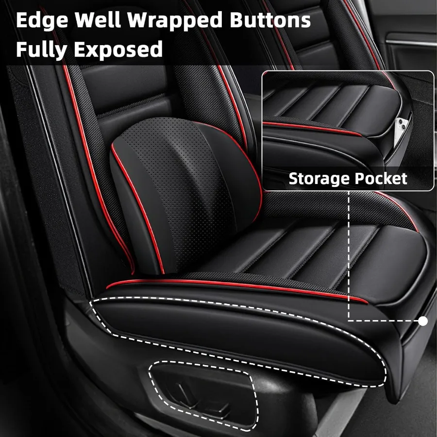 غطاء مقعد السيارة مناسب لسيارة Jeep Renegade 20152023 وسادة هوائية متوافقة غير قابلة للانزلاق غطاء مقعد مقاوم للماء واقي مقعد السيارة قسط Interi