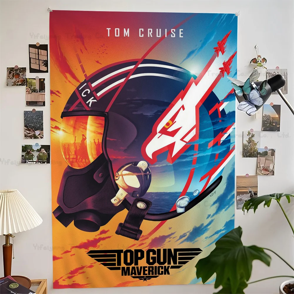 

Top Gun Maverick 2022 New Movie Cartoon Tapestry Art Science Fiction Room Home Decor Wall Hanging Home Decor