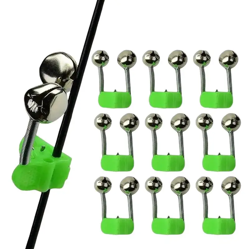 Fishing Rod Bells Multifunctional Fishing Bells Clips Multifunctional Fishing Bells Clips 10X Fishing Rod Alarm With Bells