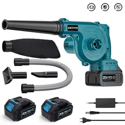 2-in-1 Cordless Garden Blower & Suction Portable Handheld Leaf Computer Dust Collector Cleaner Power Tool Makita 18V Battery