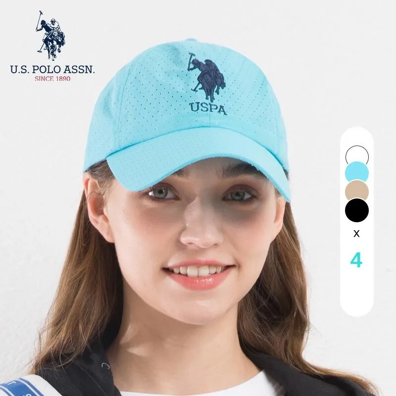 U.s. Polo Assn. Breathable Quick-drying Couple Baseball Cap Fashion New Lightweight Mesh Sweat-wicking Men And Women Sun Hat