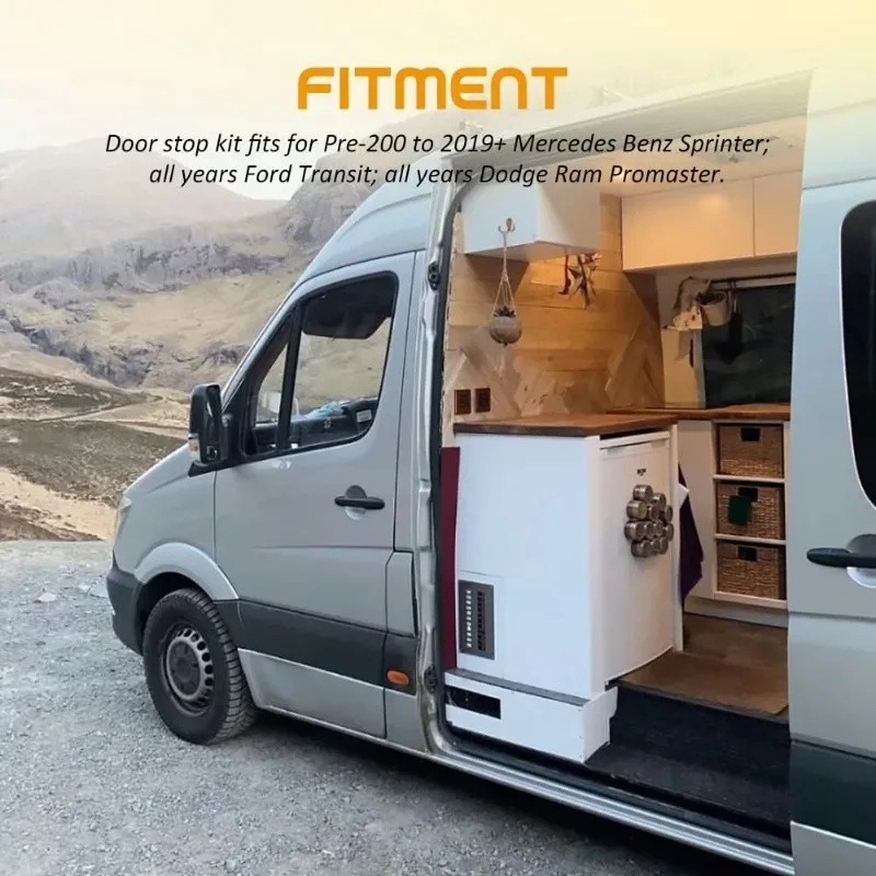 

Heavy Duty Anti Rust Sliding Door Stop for Sprinter Fiat Ducato Ford Transit VW Crafter Camper Van Car Accessories Door Stop