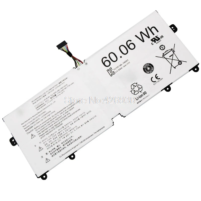 LBR1223E Battery For LG Gram 15Z990 15ZB990 15ZD990 LG15Z99 15Z990-R 15Z990-A 15Z990-G 15Z990-H 15Z990-L 15Z990-V 60.6wh 7800mAh