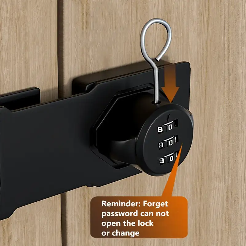 3 Digit Household Security Cabinet Password Locks Keyless Drawer Combination Coded Door Cabinet Home Hardware Zinc Alloy