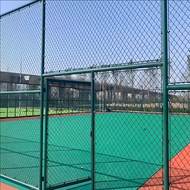 Custom.Factory سياج مجال رياضي قابل للتخصيص، شبكة منسوجة مرنة، درابزين ملعب كرة السلة 10ft 2.0mm Meta #3