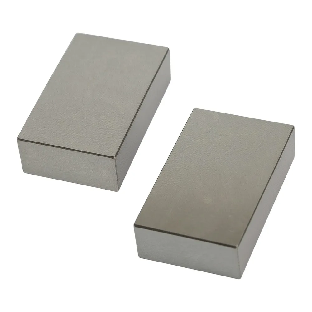 1-2-3 No Hole Blocks Matched Pair Hardened Steel Solid Gauge Blocks For CNC Fixture Setup Metalworking Inspection Tool