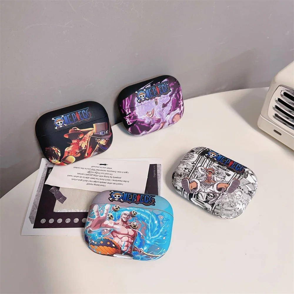 Anime Cartoon One Pieces Earphone Cases for Airpods 2 3 4 pro pro 2nd Wireless Bluetooth Headphone Cover