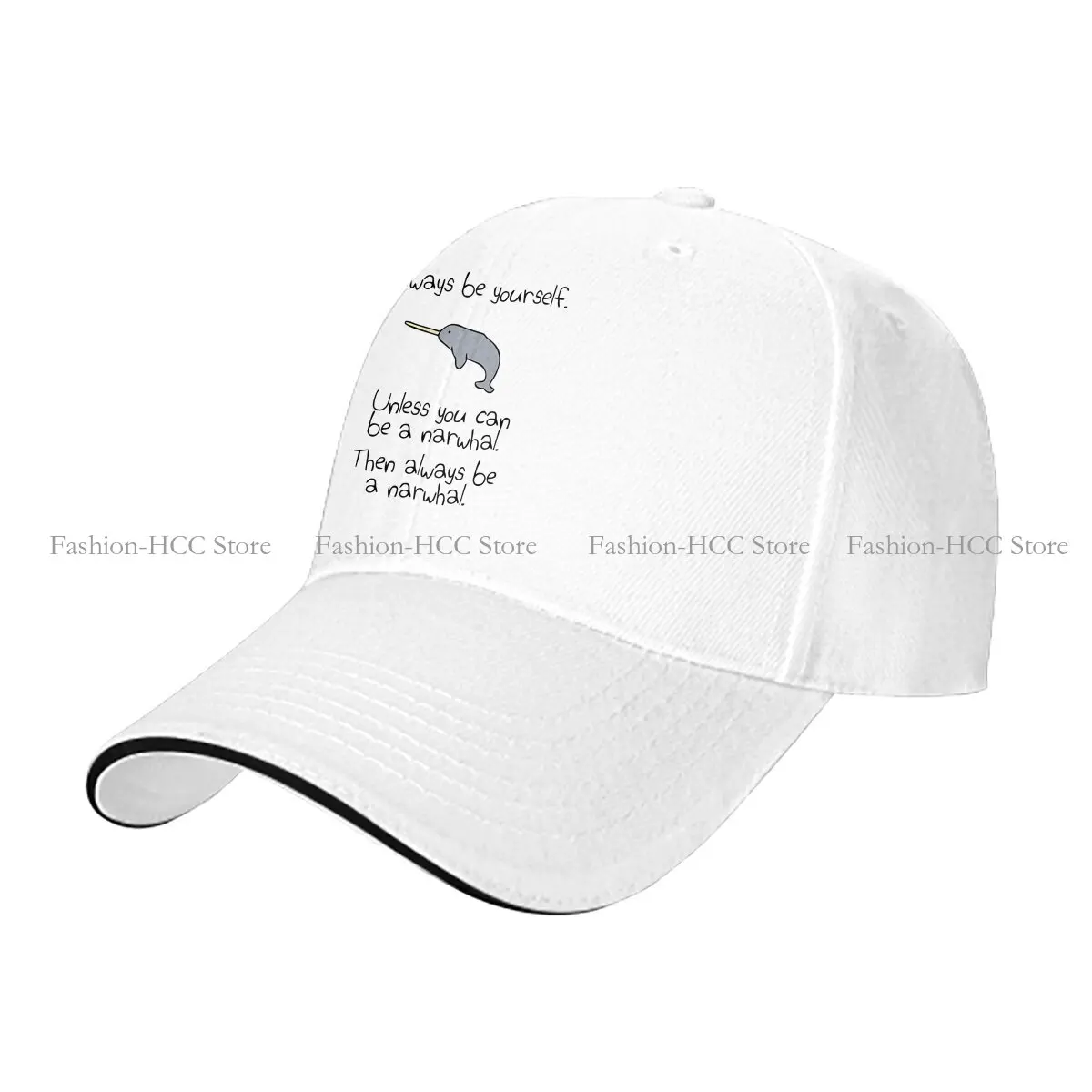 Always Be Yourself Baseball Cap Men Hats Women Visor Protection Snapback Narwhal Caps