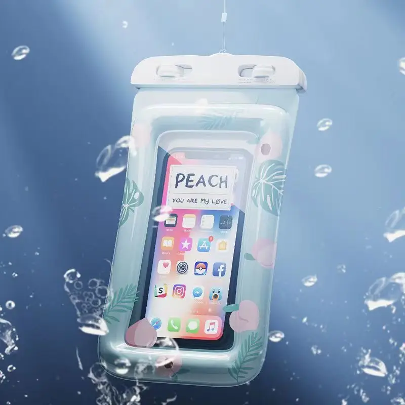 Waterproof Phone Pouch Case Bag Big Underwater Phone Dry Bag Universal Float Cell Holder Protector for iPhone Samsung Galaxy