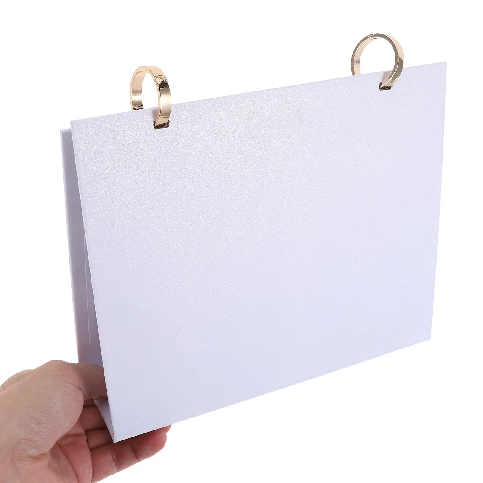 

2Pcs Loose Leaf Desk Calendar Base DIY Blank Reusable 2026 Monthly Planner Binder Rings Home Office Supplies DIY Desk Organizer