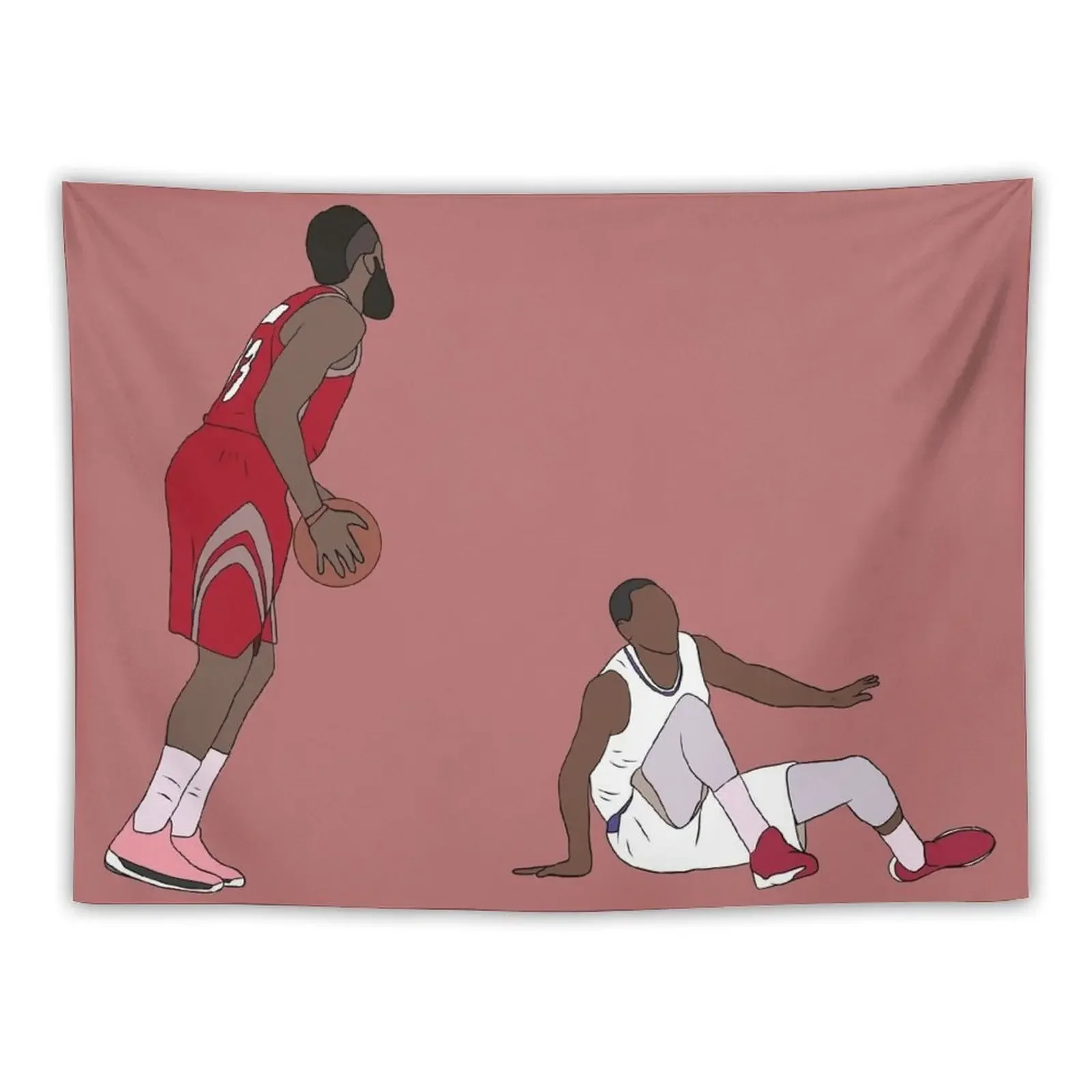 

James Harden Crossover On Wesley Johnson Tapestry Home Decorating Custom Home Decoration Cute Decor Tapestry