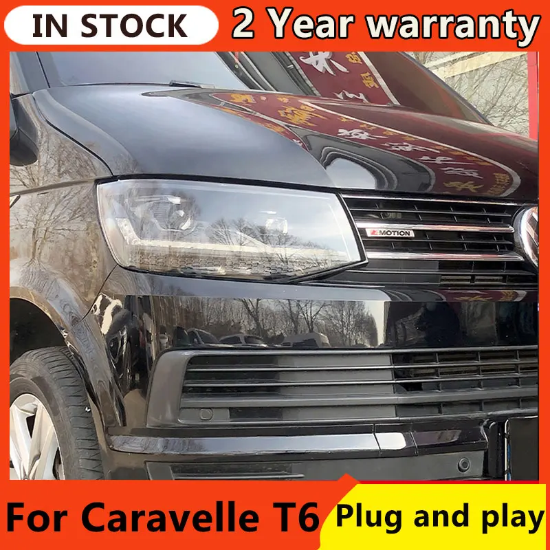 

Car Accessories for VW Transporter Caravelle Head Lamp Multivan T6 Full LED Headlights With Moving Turning Signal Headlight