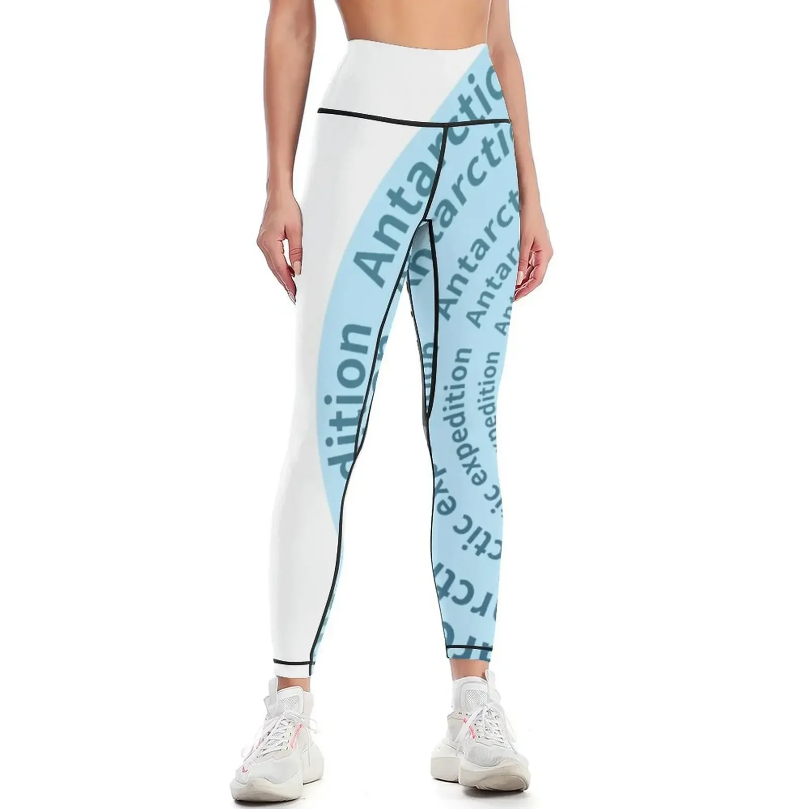 

Antarctic expedition,penguin,igloo Leggings high waist Sports pants for sport set Fitness's gym clothes Womens Leggings