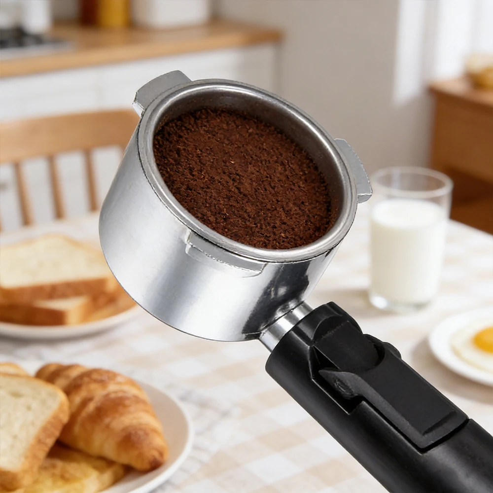 Custom High Quality Luxury Eco Friendly Stainless Steel 51mm Bottomless Portafilter Factory Direct Espresso Barista Tool