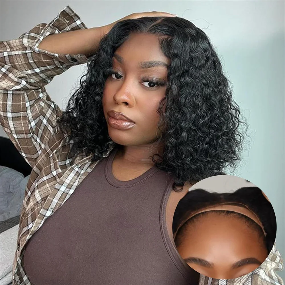 water-wave-bob-put-on-and-go-4x4-glueless-lace-front-wigs-human-hair-pre-plucked-180-density-for-women-brazilian-natural-color
