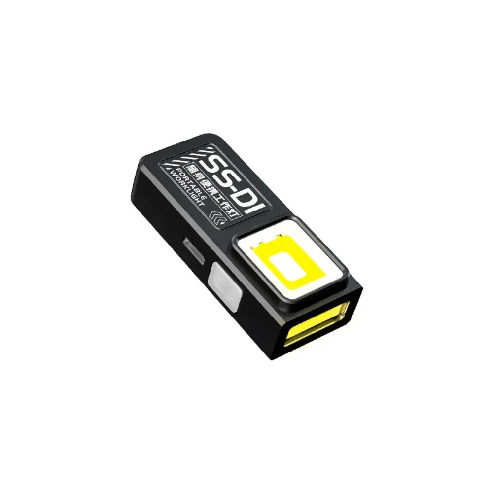 Ultra Bright Mini LED Flashlight USB Charging Dual Light Portable Lighting Bottom Magnet Compact Design Emergency Light Travel