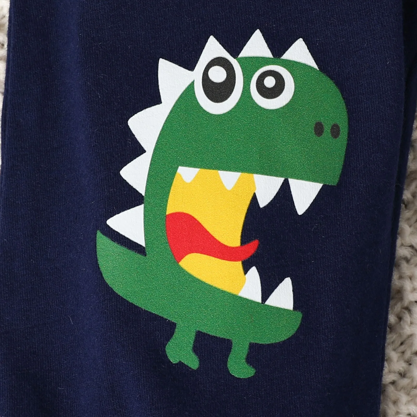 2Pcs Infant Baby Boys Clothes Sets Cartoon Dinosaur Print Long Sleeve Pullovers+Pants Sets Two Piece Outfits 3 6 12 24 Months
