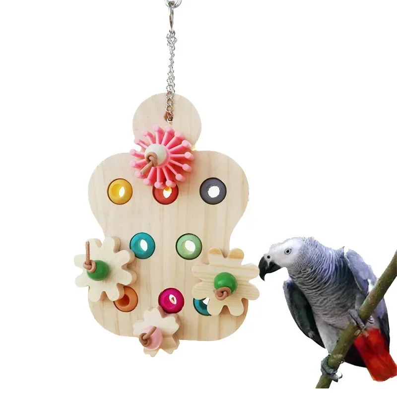 Parrot Chew Toy Interactive Educational Trainer for Large Parrot Large Parrot Birds