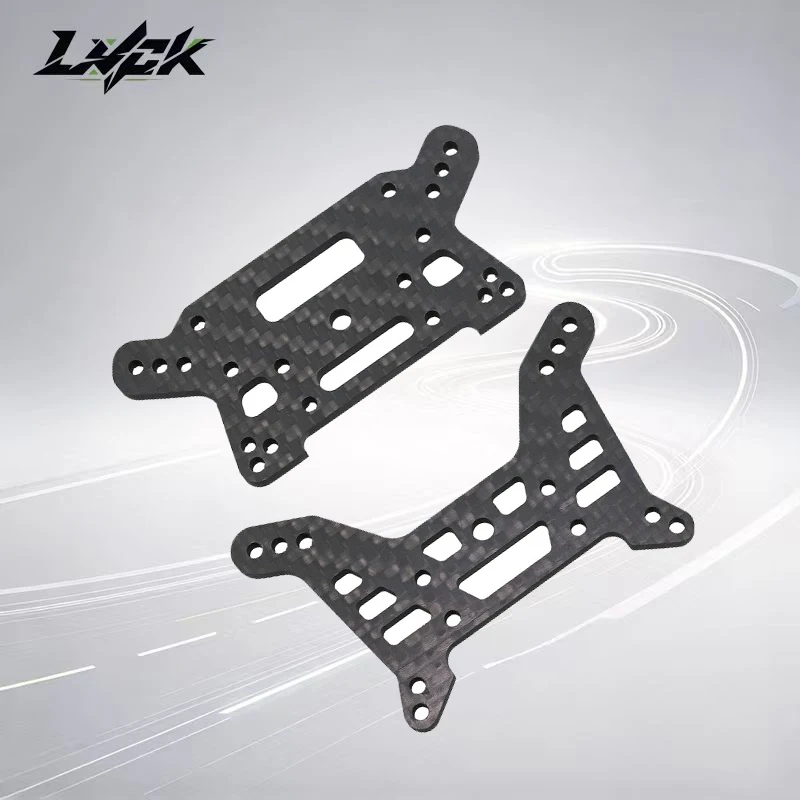 1Set Carbon Fiber Front Rear Shock Tower Brace For MJX 1/7 7303 7304 RC Buggy Lightweight High Strength Shock Mount Spare Parts