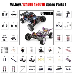 WLtoys 1/12 124018 124019 RC ricambi originali Car Shell ammortizzatore anteriore posteriore pneumatico assemblaggio C sedile braccio ricevitore parti 1