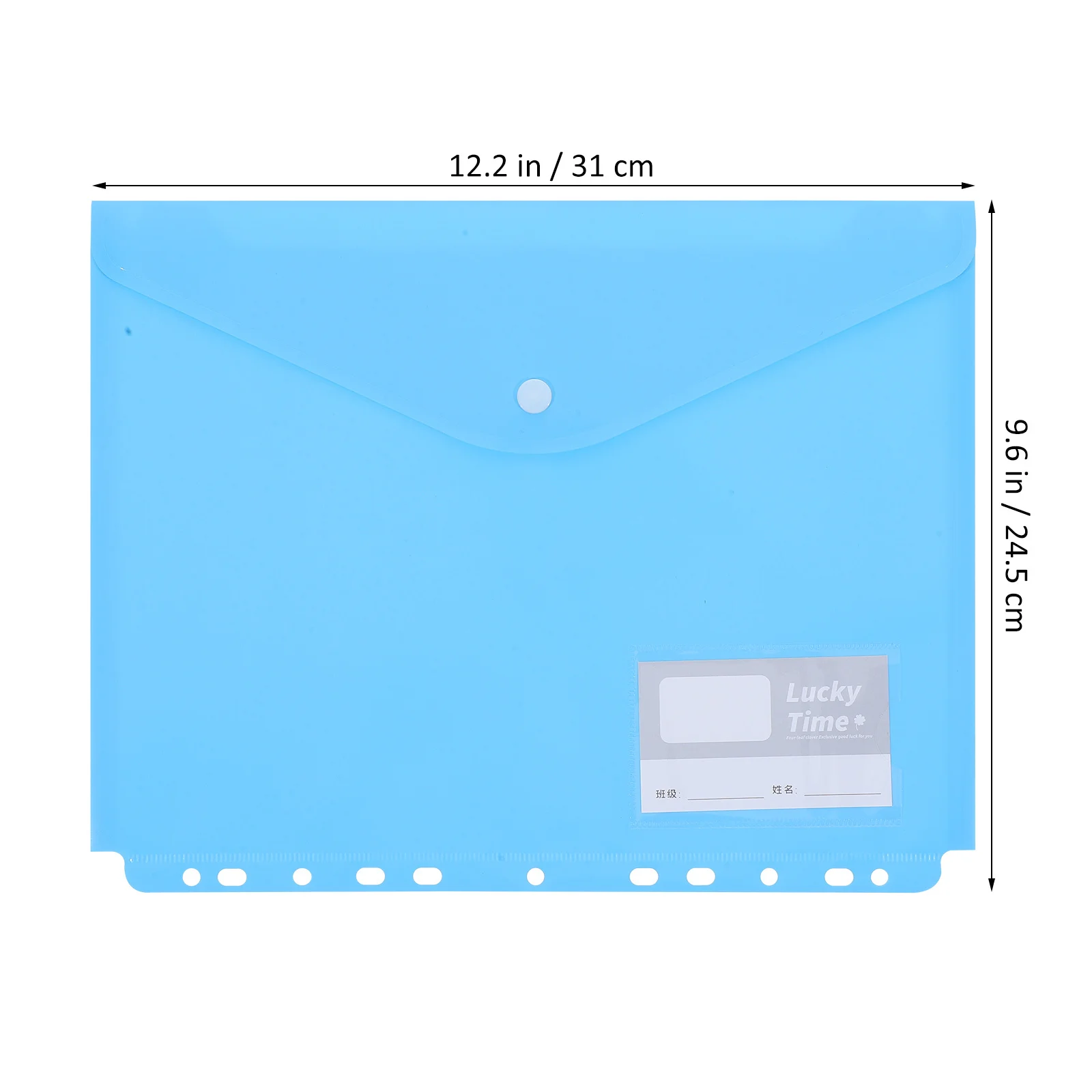 10Pcs Pocketed Page Dividers A4 Plastic File Sleeves Waterproof Document Pouches for Office Organization Stationery Travel