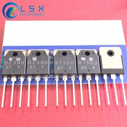 New Original 5Pairs(10PCS)/Lot 2SB1560 B1560 + 2SD2390 D2390 TO-3P 10A 160V Silicon Darlington Power Transistors