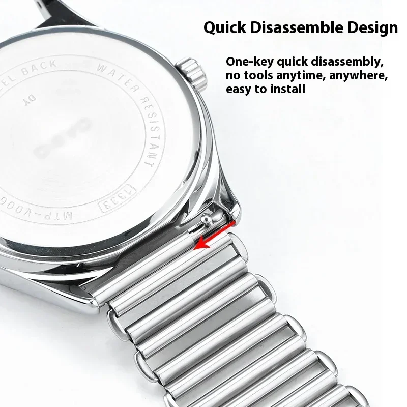 حزام من الفولاذ المقاوم للصدأ لساعة كاسيو F-91W F-84/105/108/A158W/168 AE-1200 12 14 16 18 مللي متر 20 مللي متر 22 مللي متر حزام ساعة عالمي سريع الإصدار #4