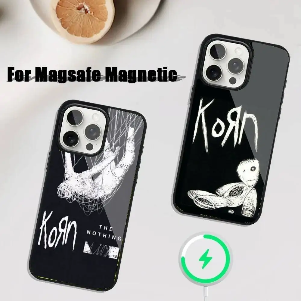 

Rock K-KORN Phone Case For iPhone 16,15,14,13,12,11,Plus,Pro,Max Mini Magsafe Magnetic Wireless Charging