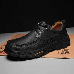 Business shoes men Fashion genuine Leather Shoe Men's Soft Bottom Casual Men Shoes Breathable Comfortable Men's Shoes