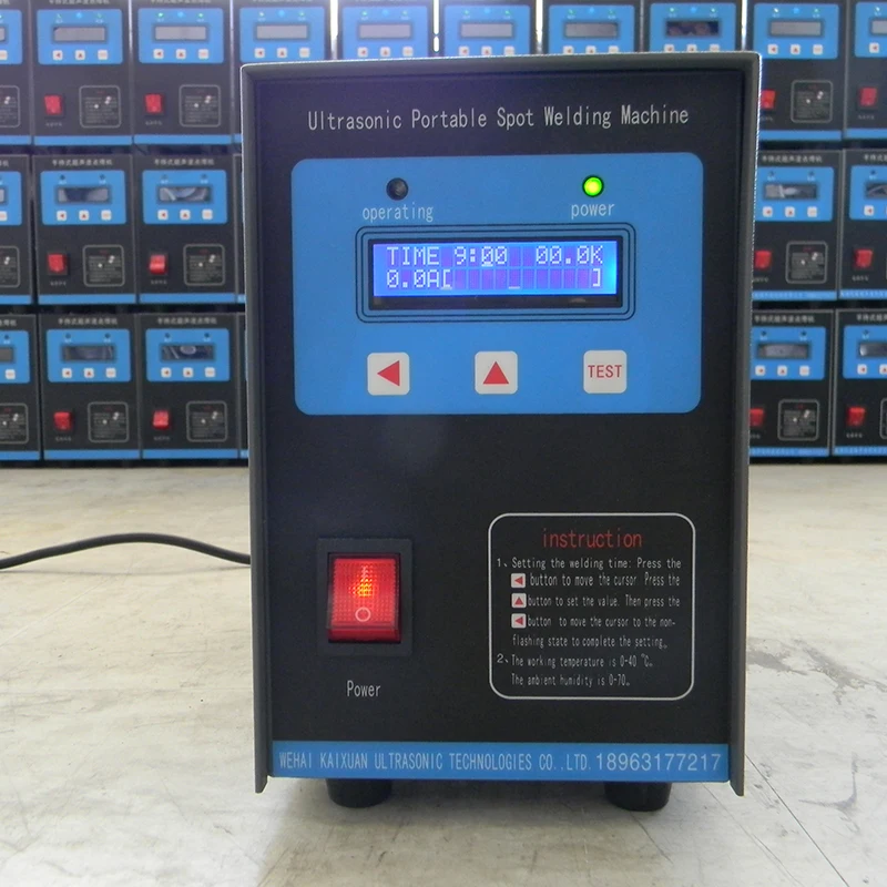 

KXH-2806 Handheld Ultrasonic Spot Welding Machine Portable Plastic Spot Welder Fabric Plastic Welding Machine 600W 28KHz