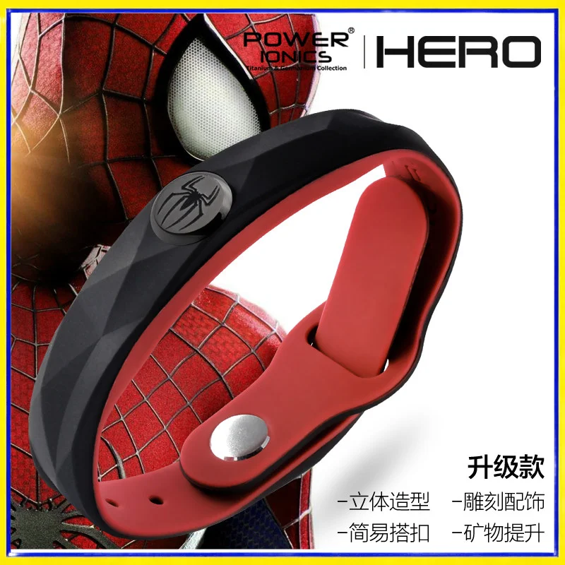 power-ionics-hero-sport-bracelet-waterproof-mineral-titanium-germanium-spider-man-couple-engraved-gift-for-boyfriend