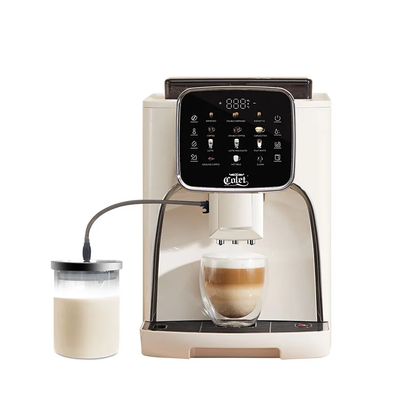 10 Coffee Drinks One Touch Get Cappuccino Fully Automatic Two Cups Coffee Machine