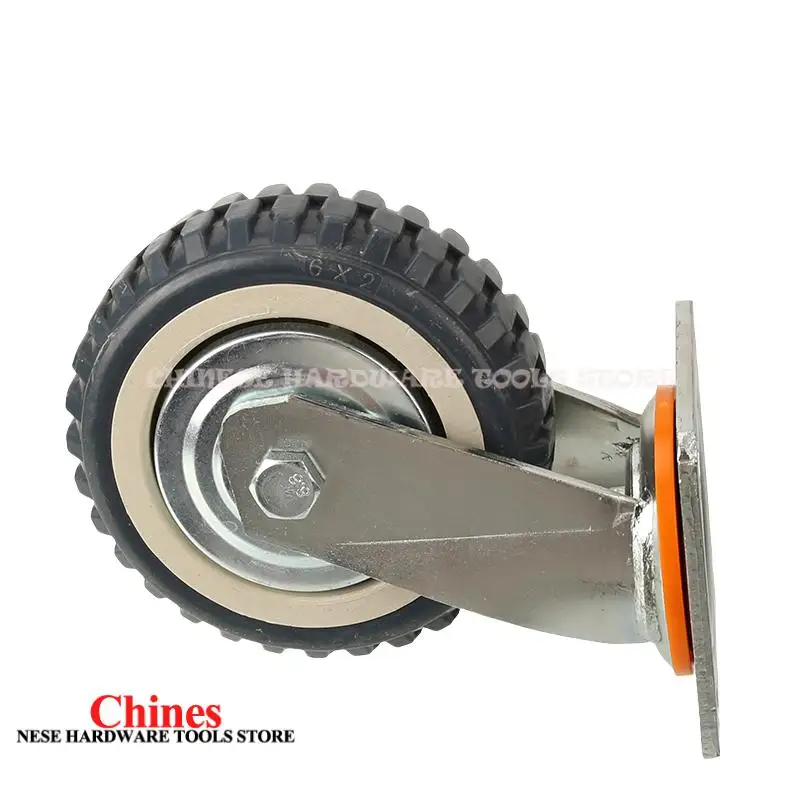 

6-Inch Gray Universal Wheel - High-Temperature & Explosion-Proof Casters Designed for Heavy Equipment with 360-Degree Steering