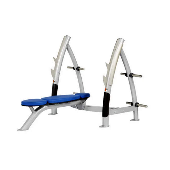

High Quality Steel Flat Bench Commercial Strength Plate Loaded Gym Equipment Safety Press Machine for Arms Chest Back