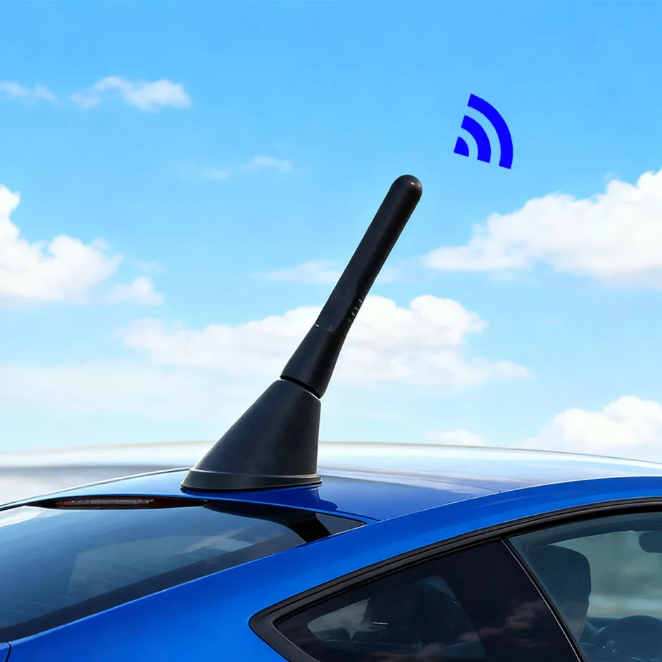 Kurze Autoantenne 3/5/6,5/9cm Universeller Signalverstärker für DAB Digital-TV-Radio Navigation GSM FM AM GPS – Detail 10
