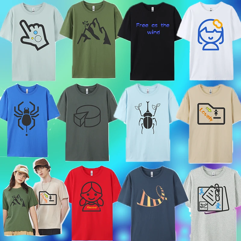 

Unisex T-shirt, 100% Pure Cotton, Which Can be Used to Design The Pattern, Comfortable, Moisture-Absorbent, Breathable,