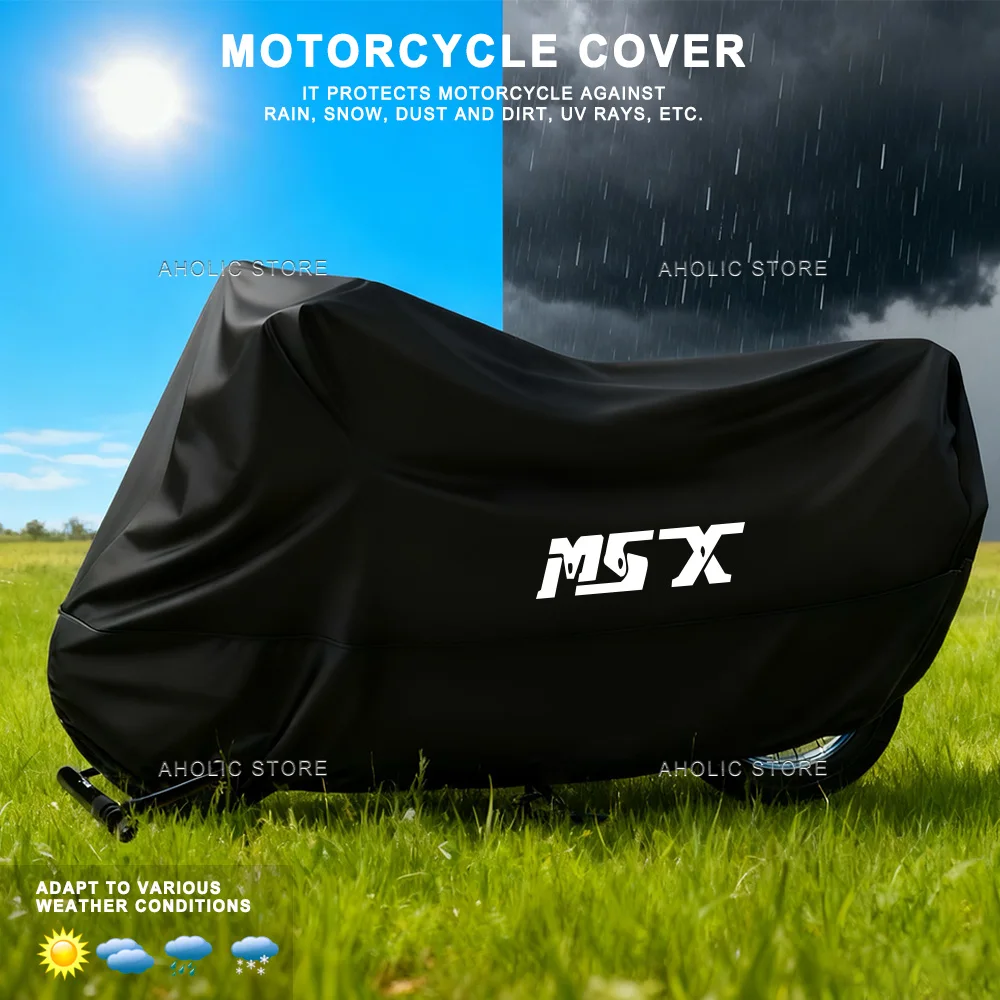 MSX Motorcycle Cover Waterproof Outdoor All Season Dustproof UV Protective Moto Rain Cover For Honda Grom125 MSX125 MSX125SF