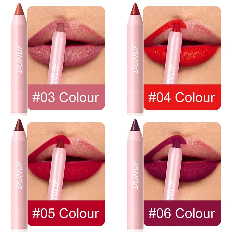 Matita per labbra marrone nudo 18 colori rosso contorno tinta trucco labiale rossetto opaco impermeabile pastello cosmetici per il contorno delle labbra