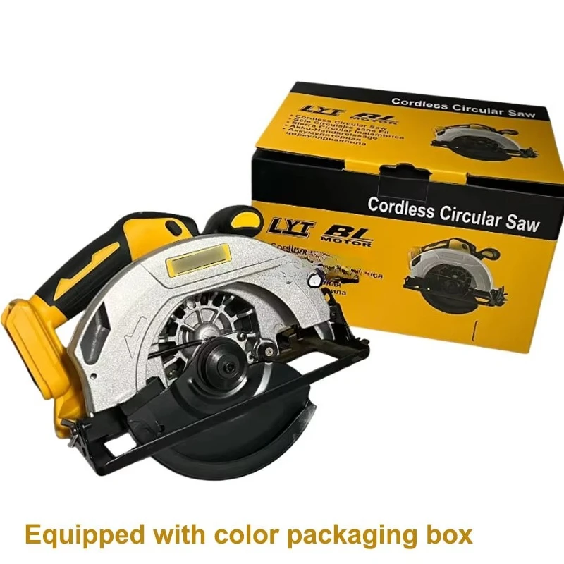 165mm 20V Household Woodworking Cutting Plunge Circular Saw Adjustment Cordless Battery Circular Power Saw Portable Mini Machine