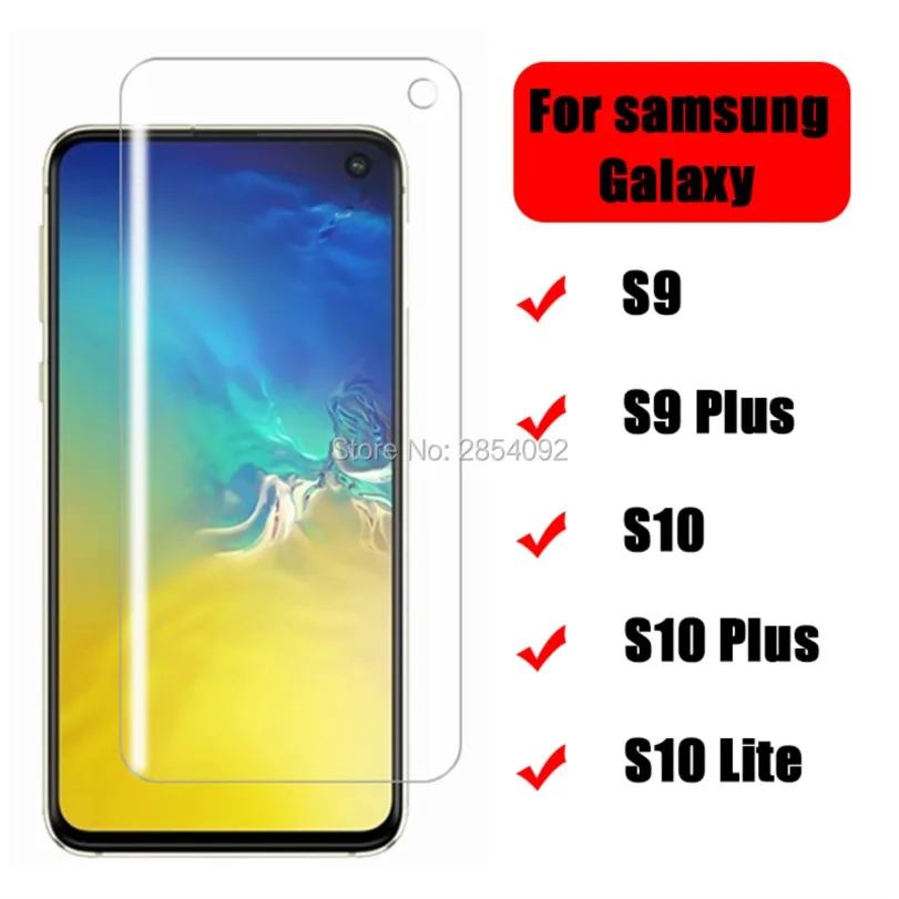 Protective glass on for samsung galaxy s9 s10 Plus film tempered glas s10e screen protective s 9 10 lite 9s 10s tremp Guard