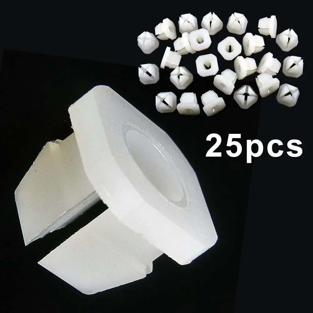 25Pcs Auto Retainer Clamp Fits Car Headlight Mounting Grille Screw Size Grommet Nut Clips Fastener Fits 5/16\