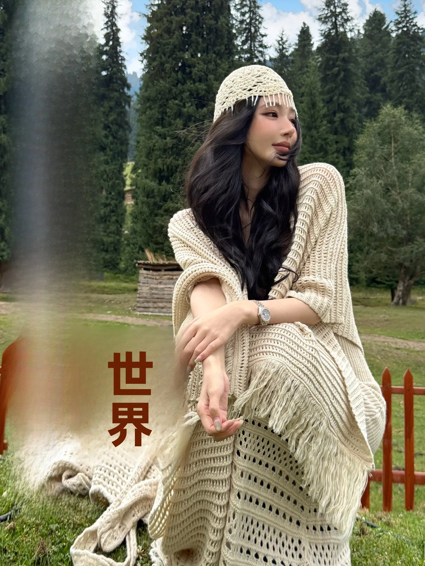 ailin-dr-woven-multicolor-woolen-hollow-out-oulder-wrap-women's-versatile-elegance-scarf-cardigan-outerwear